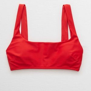 NWT Aerie Wide Strap Scoop Bikini Top